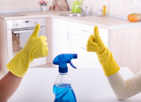 Camden Town cleaning team using PPE and careful working practices