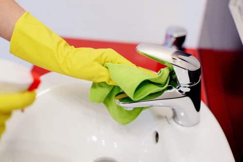 Local carpet cleaner treating stains in a Camden Town property