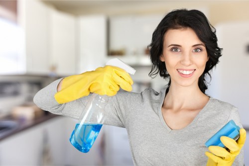 Post-construction cleaning details for kitchen surfaces in Camden Town