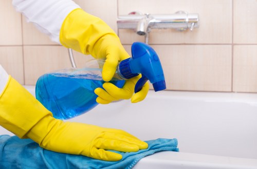 A skilled Camden Town cleaner preparing a property for a detailed clean