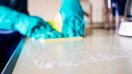 Cleaner servicing a Camden Town office or shop
