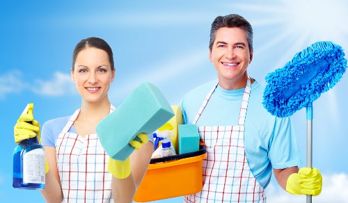 Kitchen and living area reset for Airbnb guests in Camden Town