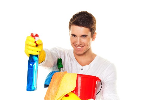 Local cleaner preparing a guest-ready flat in Camden Town