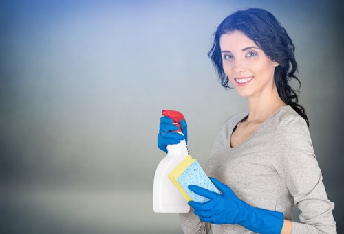 A local floor cleaning team working on a vinyl surface in Camden Town